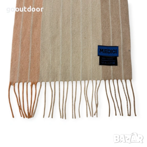 Medici кашмирен шал с ресни, снимка 7 - Шалове - 53689576