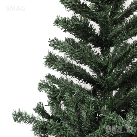 Коледна елха зелена с 400 клона, 1.5 м_1120659, снимка 2 - Други - 52329761