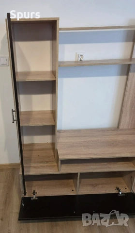 Секция ИВА /дъб сонома, венге/, снимка 6 - Секции и витрини - 53875047