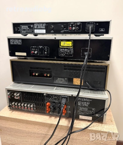 🔊Ретро аудио система - сет TECHNICS - усилвател, сд плеър, дек и тунер🔈, снимка 3 - Аудиосистеми - 53641395