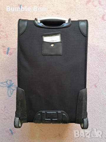 Kуфар Почти Запазен Колелца Пътнически Ръчен Багаж 57/38/23 Черен, снимка 5 - Куфари - 50633898