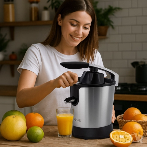 Електрическа сокоизстисквачка за цитрусови плодове Royalty Line RL-CPE85, снимка 4 - Друга електроника - 51856455