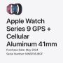 ГАРАНЦИОНЕН!!! Apple Watch Series 9, GPS + Cellular, Midnight Aluminum, 41mm, снимка 5