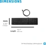 НОВА клавиатура HP Wired Desktop 320K с усб ( hsa c001k ), снимка 3