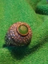 Винтидж сребърен пръстен стил Хюрем султан с НЕФРИТ орнаментиран ювелирно бижу 51826, снимка 14