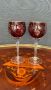Кристални чаши за вино с позлата
