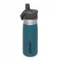 Бутилка за вода Stanley IceFlow™ Flip Straw - 0,650 мл, в цвят Lagoon, снимка 1