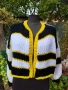 ръчно изплетена жилетка , снимка 6