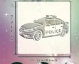 Police Полицейска кола автомобил Полиция стенсил шаблон спрей торта украса сладки Scrapbooking, снимка 3