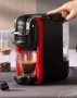 Еспресо машина за мляно кафе и капсули 8в1 Oliver Voltz OV51171B5, 1450W, 19 bar, Черен/червен

, снимка 2