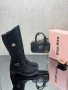 Miu Miu Дамски Черни Ботуши Миу Миу Код SK271, снимка 6