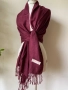 Тъмночервен шал/ вишнав/ бордо/ различни видове, с етикет, снимка 3
