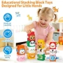 Нови Детски образователни блокчета с животни Montessori 1-3 г играчка, снимка 2