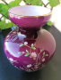 Лилава флорална ваза, снимка 2
