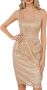 GRACE KARIN Дамска рокля с пайети, снимка 1 - Рокли - 45235942