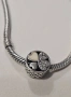 Красива сребърна гривна тип Пандора с 4 бр. талисмани, снимка 8