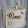One златист акрилен топер за първи рожден ден , снимка 1