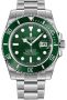 Мъжки луксозен часовник Rolex Submariner Date Hulk Oystersteel Green Dial Men's Watch 116610LV-0002, снимка 1