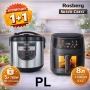 ПРОМО КОМПЛЕКТ XXL Air Fryer SilverCrest 8L + Мултикукър Rosberg R51985E5 5L / 10 програми Код P2129, снимка 1
