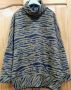 Свободен блузон с поло яка, L/XL, снимка 1 - Блузи с дълъг ръкав и пуловери - 45495622