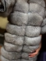 Палто от естествена кожа и косъм от лисица , снимка 1