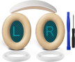 Възглавнички за уши SOULWIT + лента за глава + силиконови подложки за уши, за Bose (QC25) - бежово