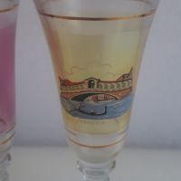 Шест цветни чаши за питиета с различни рисунки на Венеция, снимка 4 - Чаши - 45083750