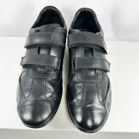 Мъжки обувки Geox, Естествена кожа, 47, 31cm, Черен, Като нови, снимка 2 - Спортно елегантни обувки - 44961210