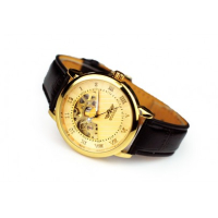 Стилен механичен часовник GOLD (005), снимка 1 - Мъжки - 44954453