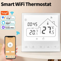 Нов Tuya WiFi интелигентен термостат Температурен регулатор за електрическо подово отопление 16 А, снимка 2 - Ламиниран паркет и подложки - 44957071