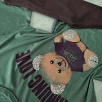 Памучни дамски комплекти Teddy bear Bear 🧸 -  няколко цвята - 38 лв., снимка 8 - Спортни екипи - 44980358