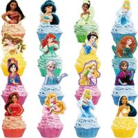 12 Принцеси горна част картонени топер клечки за декорация на мъфини кексчета и торта парти, снимка 4 - Други - 25934224