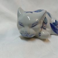 Рядка порцеланова пластика котка Chinoiserie ,средата на 20 в. , снимка 4 - Други ценни предмети - 45372283