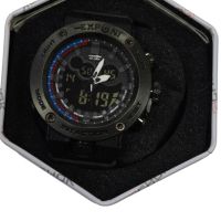 Водоустойчив спортен дигитален часовник EXPONI "Двоен екран,подсветка,аларма, хронометър и др. , ", снимка 3 - Мъжки - 45742041