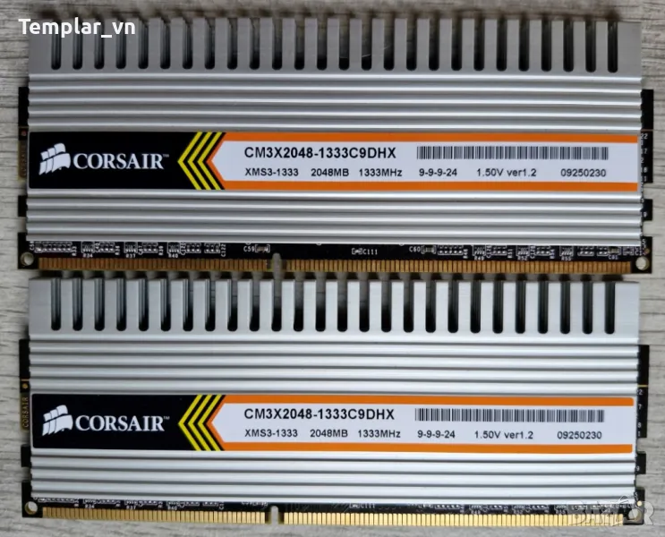 Corsair XMS3 2 x 2 GB  DDR3 1600 // Kingston 2x2 DDR3 1600, снимка 1