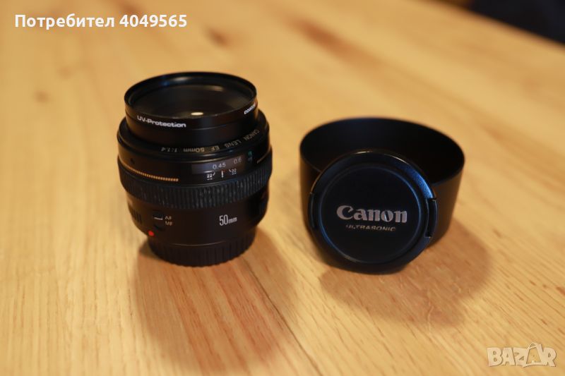 Обектив Canon EF 50mm f/1.4 USM, снимка 1