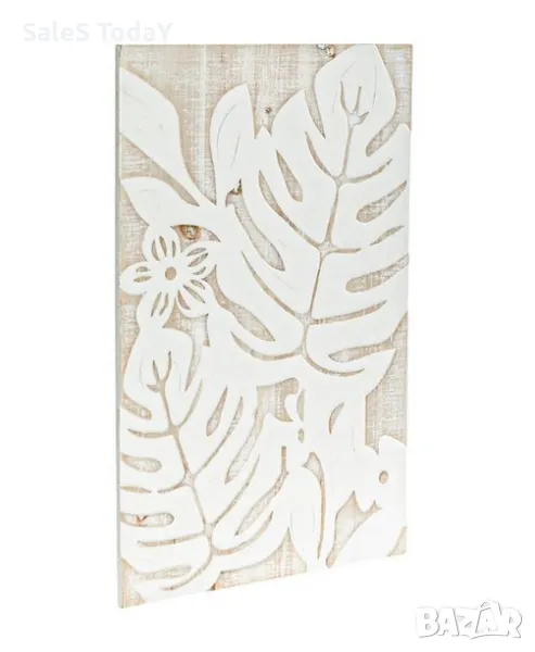 Пано за стена, Декоративна картина, бели листа 40x58 см, снимка 1
