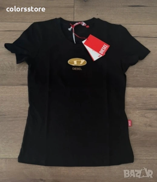 Дамска Черна тениска Diesel/VL136s, снимка 1