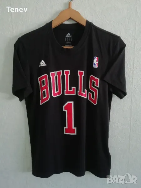 Chicago Bulls #1 Derrick Rose Adidas NBA оригинална тениска памучна размер М Чикаго Булс , снимка 1