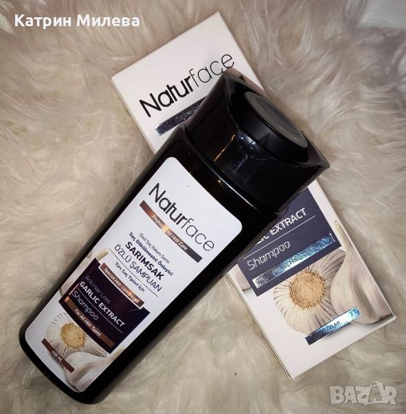 NATURFACE - Шампоан с екстракт от чесън против пърхот и косопад 400 мл.🧄
, снимка 1