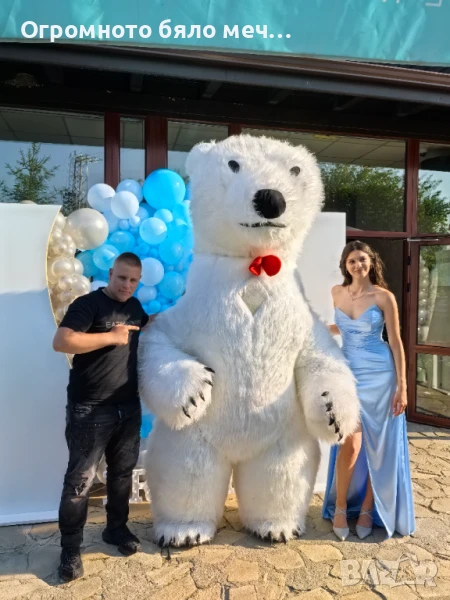 Изненада с огромно бяло мече, снимка 1