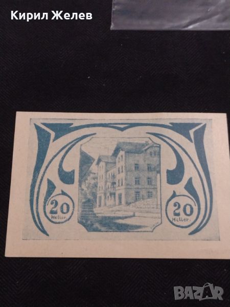 Банкнота НОТГЕЛД 20 хелер 1920г. Австрия перфектно състояние за КОЛЕКЦИОНЕРИ 44932, снимка 1