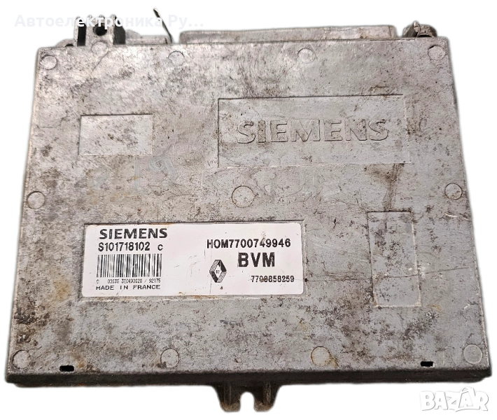 компютър RENAULT CLIO 1.4, SIEMENS ,S101718102 C, S101718102C, HOM7700749946, 7700858259 , снимка 1