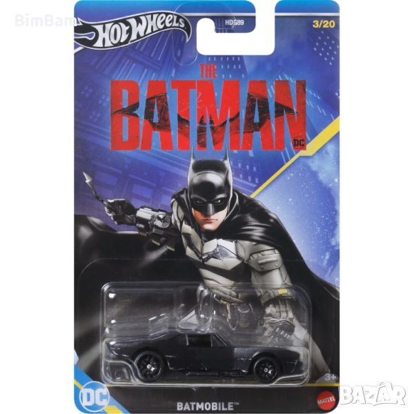 Оригинална количка Hot Wheels BATMAN Batmobile / Батмобил / Батман, снимка 1