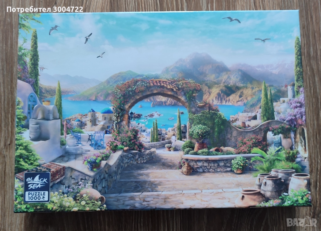 Пъзел Black Sea от 1000 части - ССлънчева Гърция, Евгений Алексеев, снимка 1