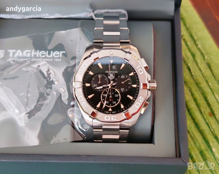 TAG Heuer AQUARACER Quartz Chronograph 43 Mens Watch CAY1110 черен мъжки часовник ЧИСТО НОВ, снимка 1