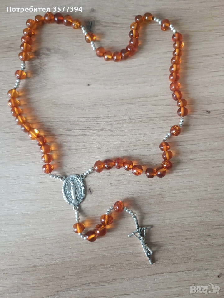 Сребърна броеница, снимка 1