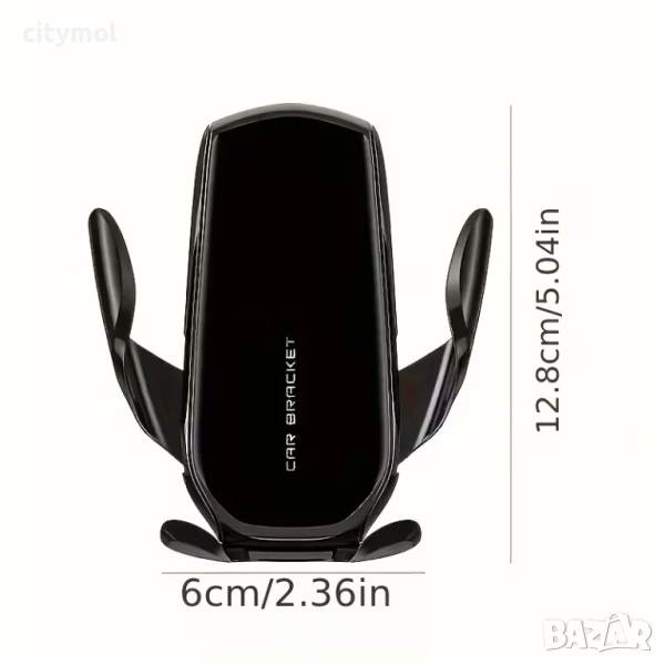 Стабилна гравитационна стойка за смартфон за кола, снимка 1