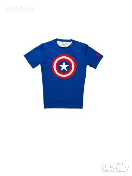 Мъжка тениска Under Armour x Marvel Captain Americа, азмер: L, снимка 1