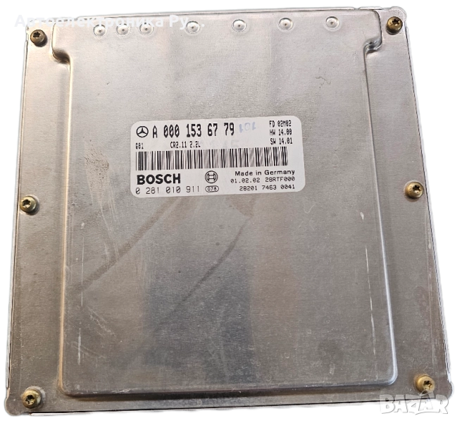 компютър Mercedes-Benz CDI W203, BOSCH, 0281010911, 0 281 010 911, A0001536779, A 000 153 67 79, снимка 1